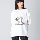 かんかん♪まーと＊。の恐竜くんと踏切。 Big Long Sleeve T-Shirt