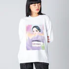 もかふしぎ🐰の夏着物カゲロウ Big Long Sleeve T-Shirt