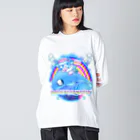 バキメモのDAISUKI! DOLPHIN バキちゃん ビッグシルエットロングスリーブTシャツ