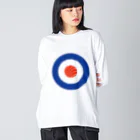 9bdesignのスシ・ターゲット Target Sushi Roll Roundel ビッグシルエットロングスリーブTシャツ