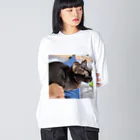 BLACK CATのリト Big Long Sleeve T-Shirt