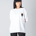 ぐるぐるにゃーにゃのくろ猫まりも ちっこいver Big Long Sleeve T-Shirt