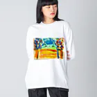 ▲ゆっこ(岩手産のスカイツリー )▲の猫farm Big Long Sleeve T-Shirt