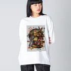 カズシフジイのモナリザコラージュ4 Big Long Sleeve T-Shirt