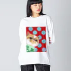 wokasinaiwoの水玉とアンズ Big Long Sleeve T-Shirt