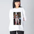 レトロんのとうしん長いくま Big Long Sleeve T-Shirt