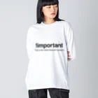 もりてつの!important ビッグシルエットロングスリーブTシャツ