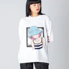 dot_sad_productsのgirl(s) is sad. ビッグシルエットロングスリーブTシャツ