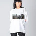 夢工房の都景色(前面印刷) Big Long Sleeve T-Shirt