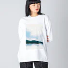 idmのずれた空 ビッグシルエットロングスリーブTシャツ