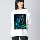 aero_acidのcyberpunk  tokyo ビッグシルエットロングスリーブTシャツ