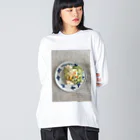 やめてステファニーのeat alone ビッグシルエットロングスリーブTシャツ