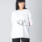 おぬみ店のまっちろぴょん、その身ひとつ。 Big Long Sleeve T-Shirt