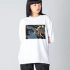 nidan-illustrationの"武者絵" 1-#1 Big Long Sleeve T-Shirt