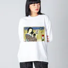 nidan-illustrationの"錦板を遣ふ女の図" #1 Big Long Sleeve T-Shirt