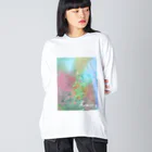 haco.のふらわー。 ビッグシルエットロングスリーブTシャツ