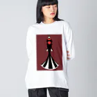 Ioristyleの軍服の女 Big Long Sleeve T-Shirt