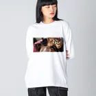 chacomameのちゃこまめ Big Long Sleeve T-Shirt