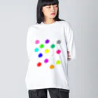 海蓮わーるどのカラバリコロコロチンコロ Big Long Sleeve T-Shirt