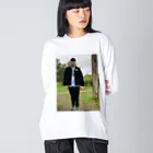 24NEET@Memoryの｢事件に遭遇し立ち尽くす市民｣ Big Long Sleeve T-Shirt