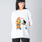 KOUHOKU_GARDENのイラスト(大きめ) Big Long Sleeve T-Shirt