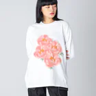 Katie（カチエ）のシャクヤクの花束 Big Long Sleeve T-Shirt