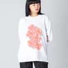 Katie（カチエ）のシャクヤクの花束 Big Long Sleeve T-Shirt