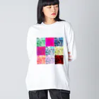 MUGURa-屋のムグラのグ　混赤 Big Long Sleeve T-Shirt