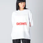 スマイリーのCheckmate ビッグシルエットロングスリーブTシャツ