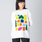 六甲ミーツ・アート芸術散歩2021のColor ver.H/Rokko Meets Art 2021 ビッグシルエットロングスリーブTシャツ