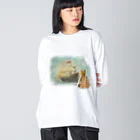 海賊猫 cocoの『うちのコ・シリーズ「ねこの王国」』 Big Long Sleeve T-Shirt