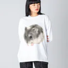 いきもの大好き！ほほえみフレンズのジャンガリアンハムスターの可愛いポーズ Big Long Sleeve T-Shirt