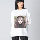 もかふしぎ🐰の病みメイク Big Long Sleeve T-Shirt