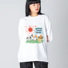 コッカースパニエルと仲間たちのお店の日向ぼっこアメリカンコッカースパニエル Big Long Sleeve T-Shirt