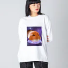 わいわいもるもっとの宇宙モルモット Big Long Sleeve T-Shirt