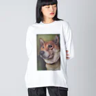kiyomi99の愛犬 ビッグシルエットロングスリーブTシャツ