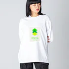 panyのパニーTシャツ　抹茶 ビッグシルエットロングスリーブTシャツ