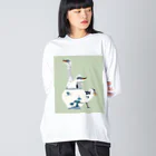 MoVのアオサギの雛たち Big Long Sleeve T-Shirt