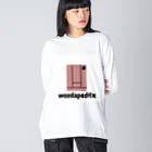 woodapedite Fukuoka shopのminimatou hanabue Big Long Sleeve T-Shirt