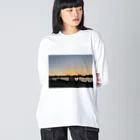 Maison-de-TOWAの夕焼け小焼け Big Long Sleeve T-Shirt