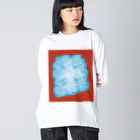 ErrorKodeのBlooming(背赤) ビッグシルエットロングスリーブTシャツ