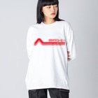 髙山珈琲デザイン部のレトロポップロゴ(赤) Big Long Sleeve T-Shirt
