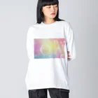 気まぐれshop　haruchonのきらきら輝く　ヒーリングアート Big Long Sleeve T-Shirt