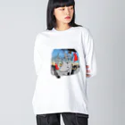 R10の売店の朝焼け空とR10ちゃん Big Long Sleeve T-Shirt