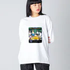 tmok_shop_tokyoのAlpaca Finance Fireside Chat Big Long Sleeve T-Shirt