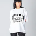 やめてステファニーのghost  ビッグシルエットロングスリーブTシャツ