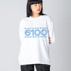 ごろう。のradio青 ビッグシルエットロングスリーブTシャツ