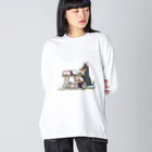 MINERVA PETのドッグスキャンドッグ Big Long Sleeve T-Shirt