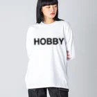 TOKYO LOGOSHOP 東京ロゴショップのHOBBY-ホビー- ビッグシルエットロングスリーブTシャツ