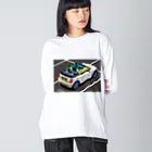 GALLERY misutawoの白のミニコンバーチブル ビッグシルエットロングスリーブTシャツ